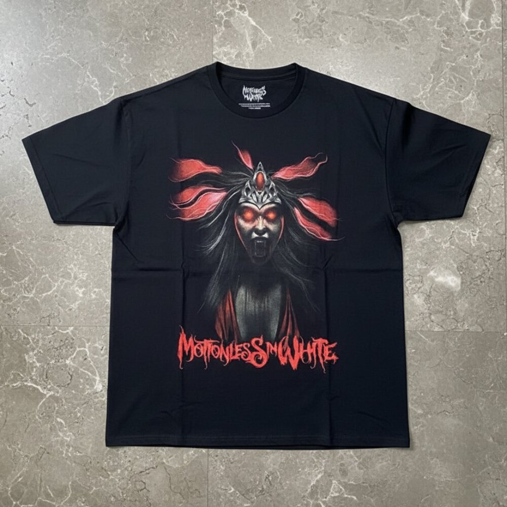 Motionless In White Screaming Banshee Black Metal Band Graphic Tee